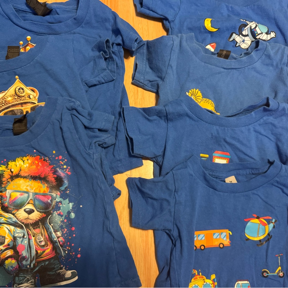 Gildan Kids' Blue Graphic Tees Collection